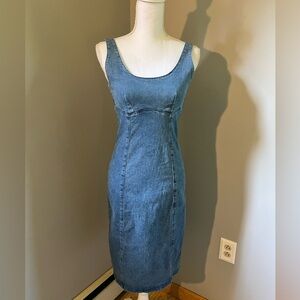 NWT Denim midi dress